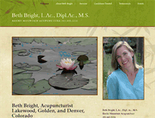 Tablet Screenshot of bethbrightacupuncture.com